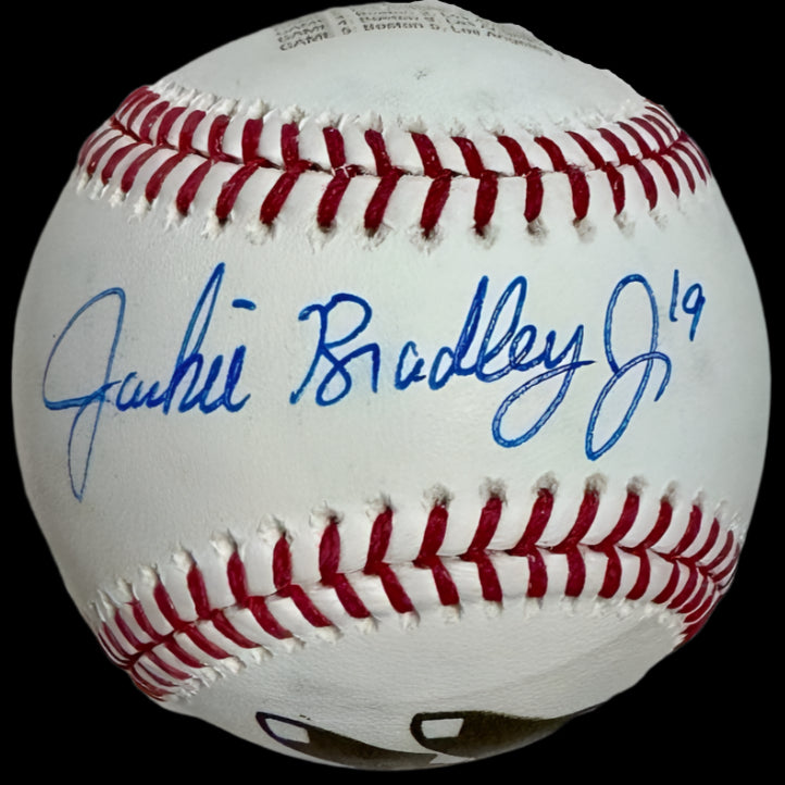 Jackie Bradley Jr. Autographed Rawlings Official 2018 World Series Baseball - Beckett COA #01